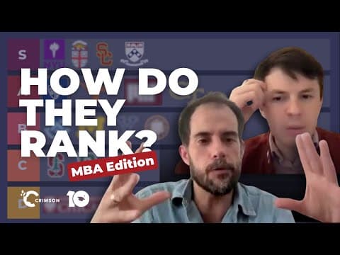Ranking MBA Programs w/ Jamie Beaton & Jonathan Deforge